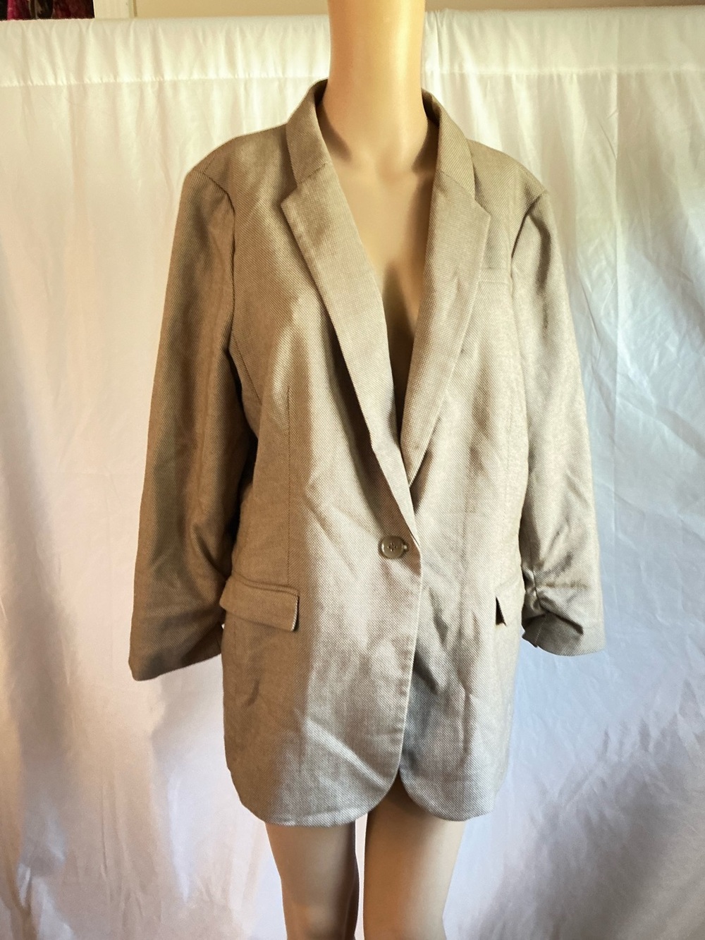 The Limited Women's Light Beige Single-Button Blazer EUC